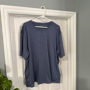 Amazon Essentials Men's Heathered Navy Blue Premium Tee